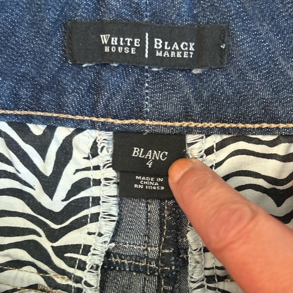White House Black Market Jean Shorts - Picture 3 of 8